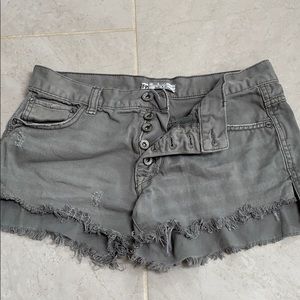 Free people button up short